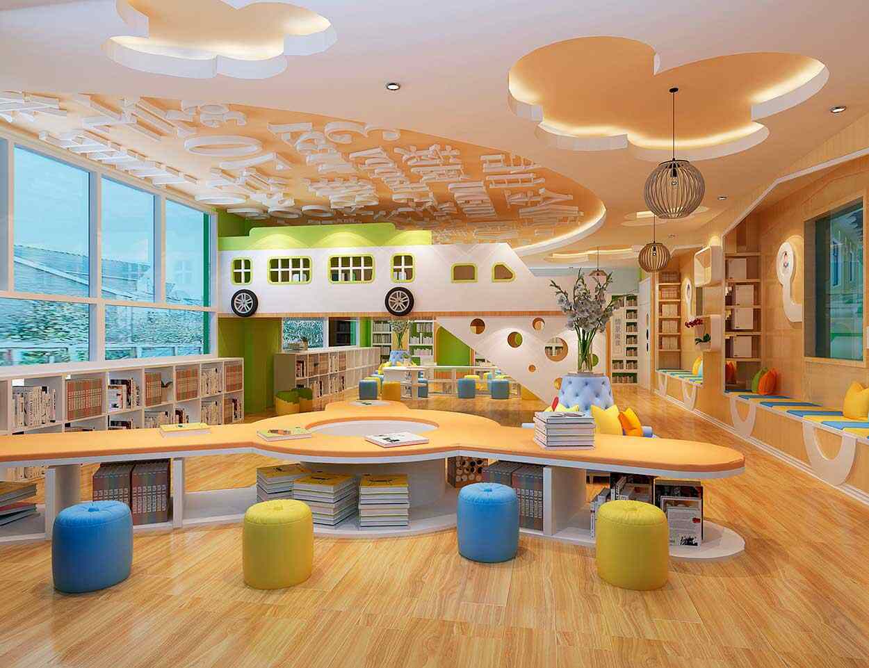 學(xué)校教室布置設(shè)計(jì)|觀(guān)星者早教教學(xué)樓SI空間設(shè)計(jì)